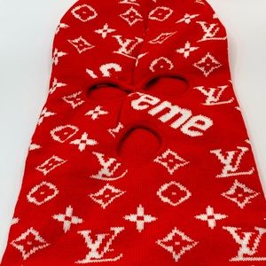 Supreme and Luis Vuitton Collab, Red Ski Mask.